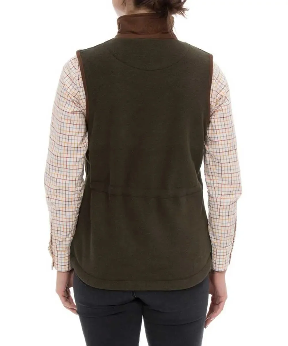 ALAN PAINE Aylsham Ladies Fleece Gilet - Green