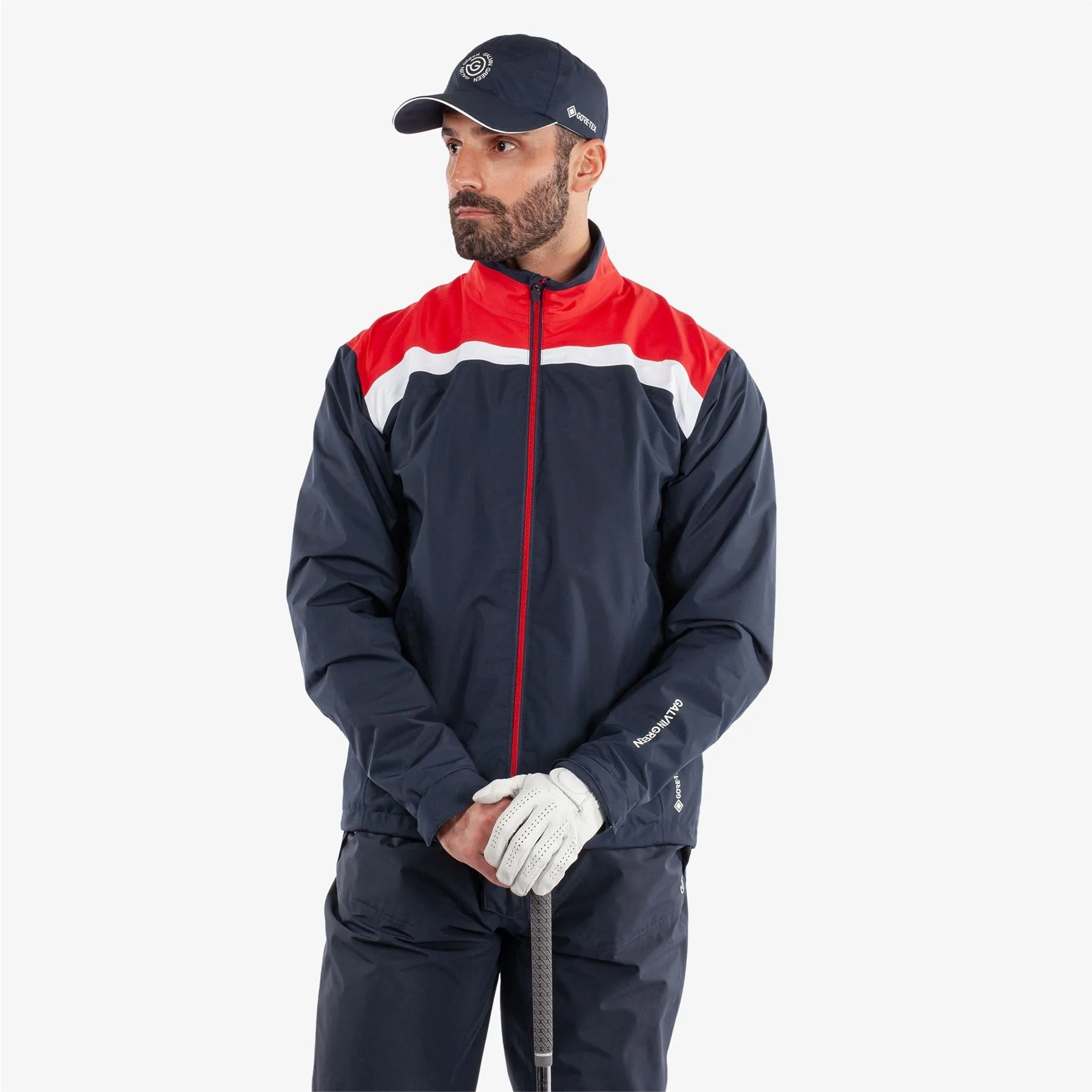 Anton GORE-TEX Waterproof Jacket Navy/Red - 2025