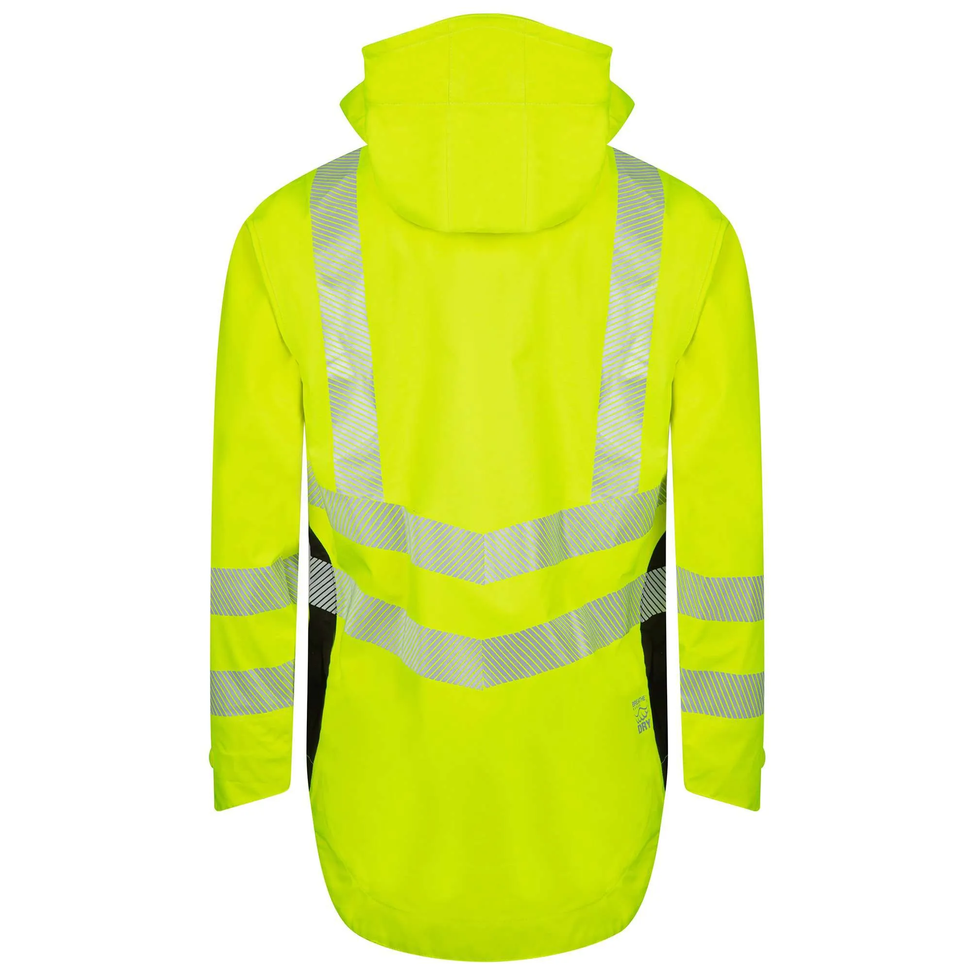 ATHV4400 Arbortec BreatheDry® Waterproof Rain Jacket - Hi-Viz Yellow