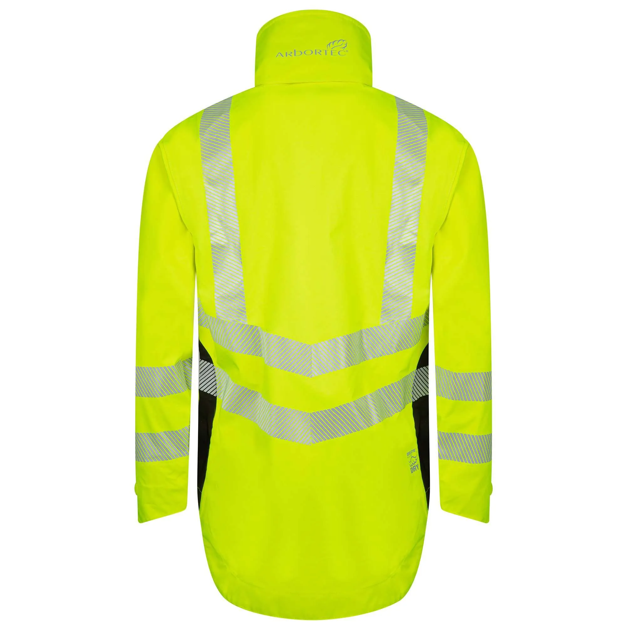 ATHV4400 Arbortec BreatheDry® Waterproof Rain Jacket - Hi-Viz Yellow