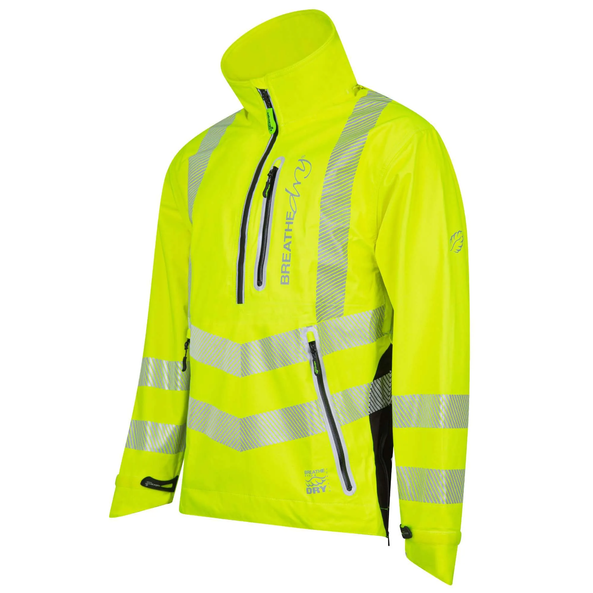 ATHV4400 Arbortec BreatheDry® Waterproof Rain Jacket - Hi-Viz Yellow