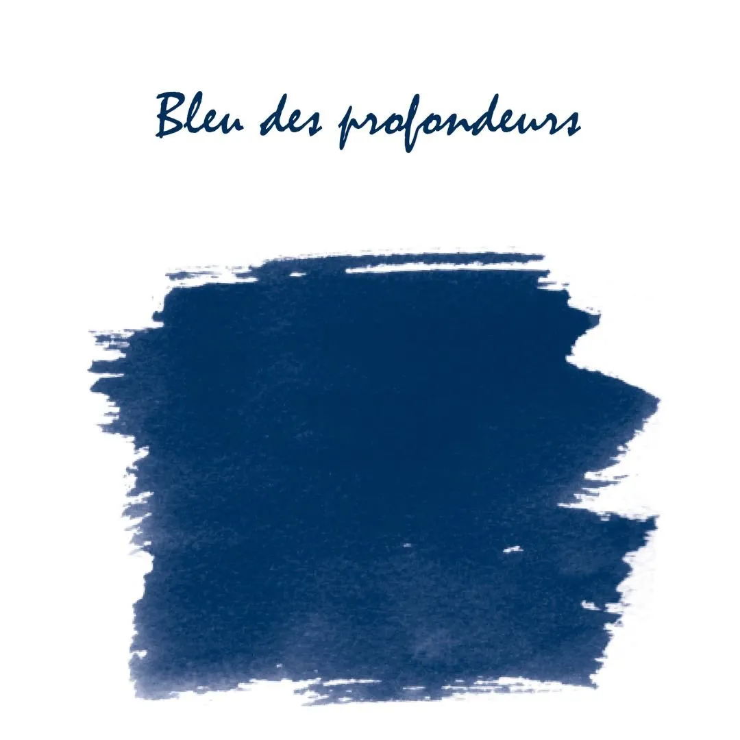 Bleu des Profondeurs Herbin Fountain Pen Ink Bottle 10ml