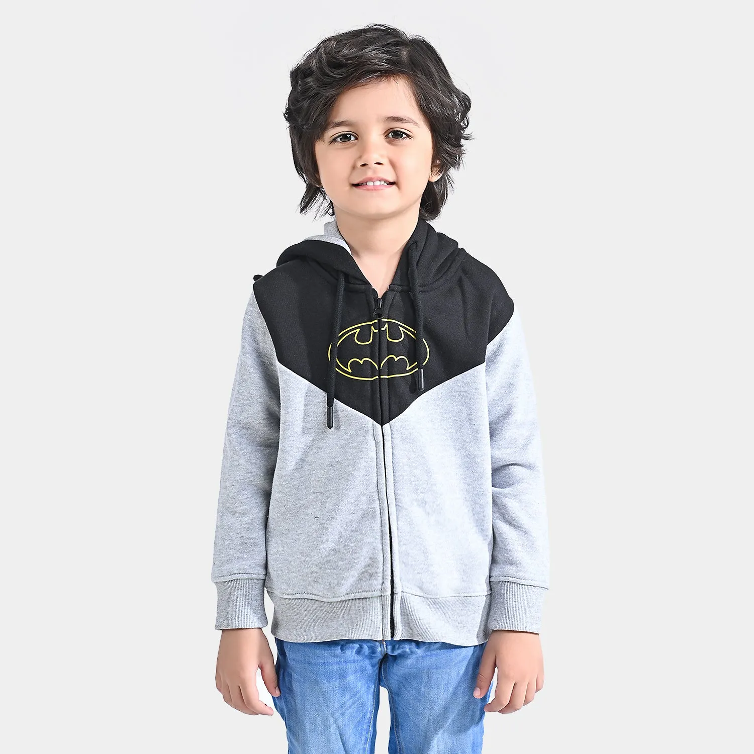 Boys Fleece Knitted Hooded Jacket