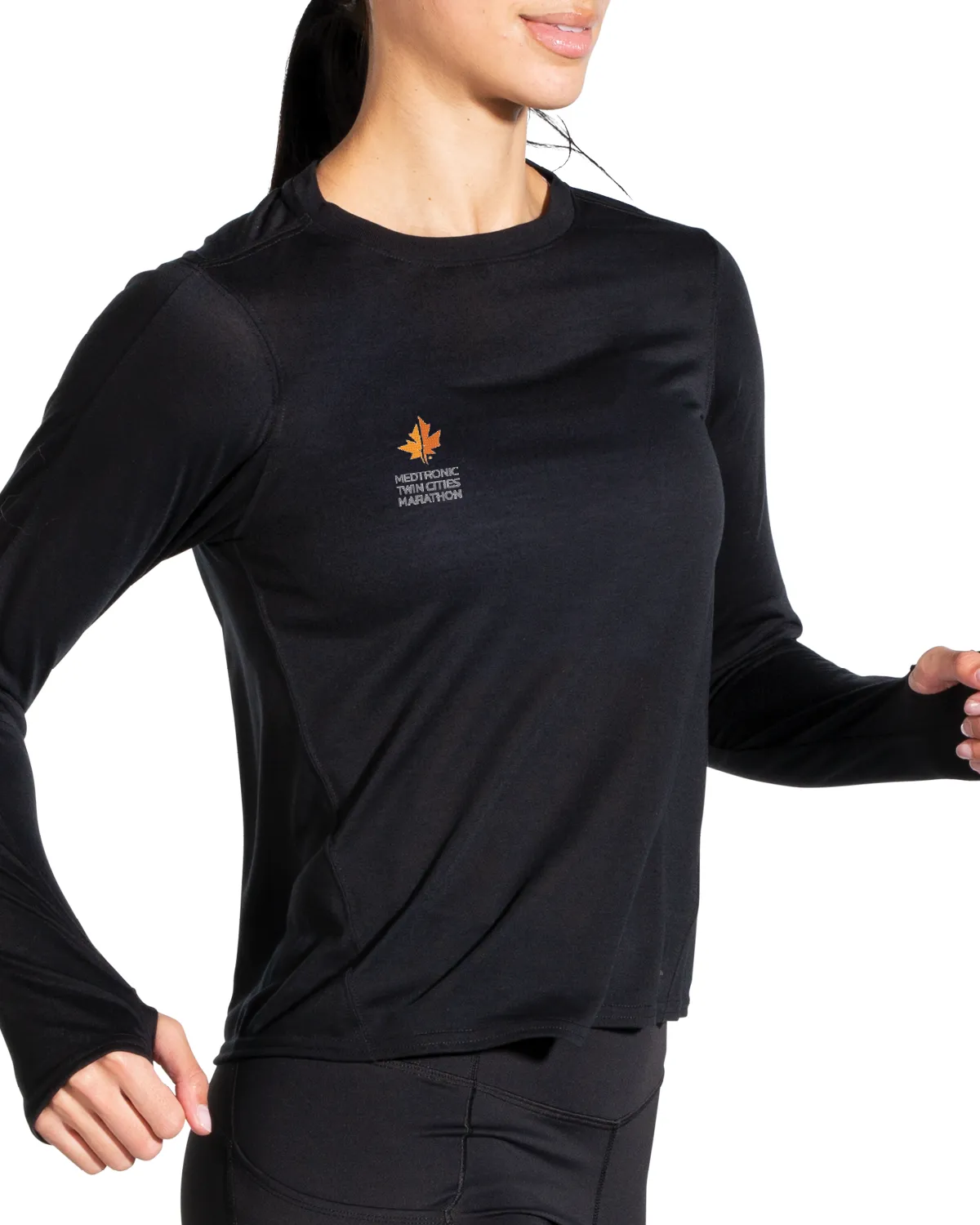 Brooks TCM Distance Long Sleeve - Black (Women's Sizing)