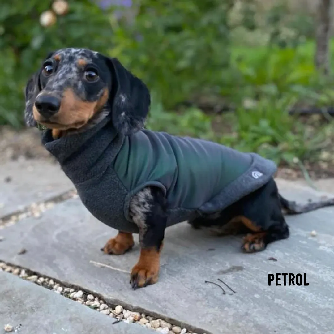 Dachshund Fleece Jumper with Reflective Back