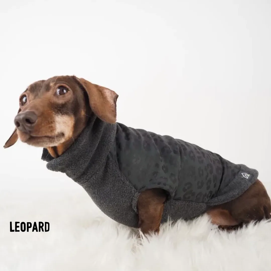 Dachshund Fleece Jumper with Reflective Back