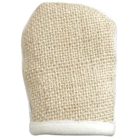 Double-Sided Sisal/Fleecy Face Mitt