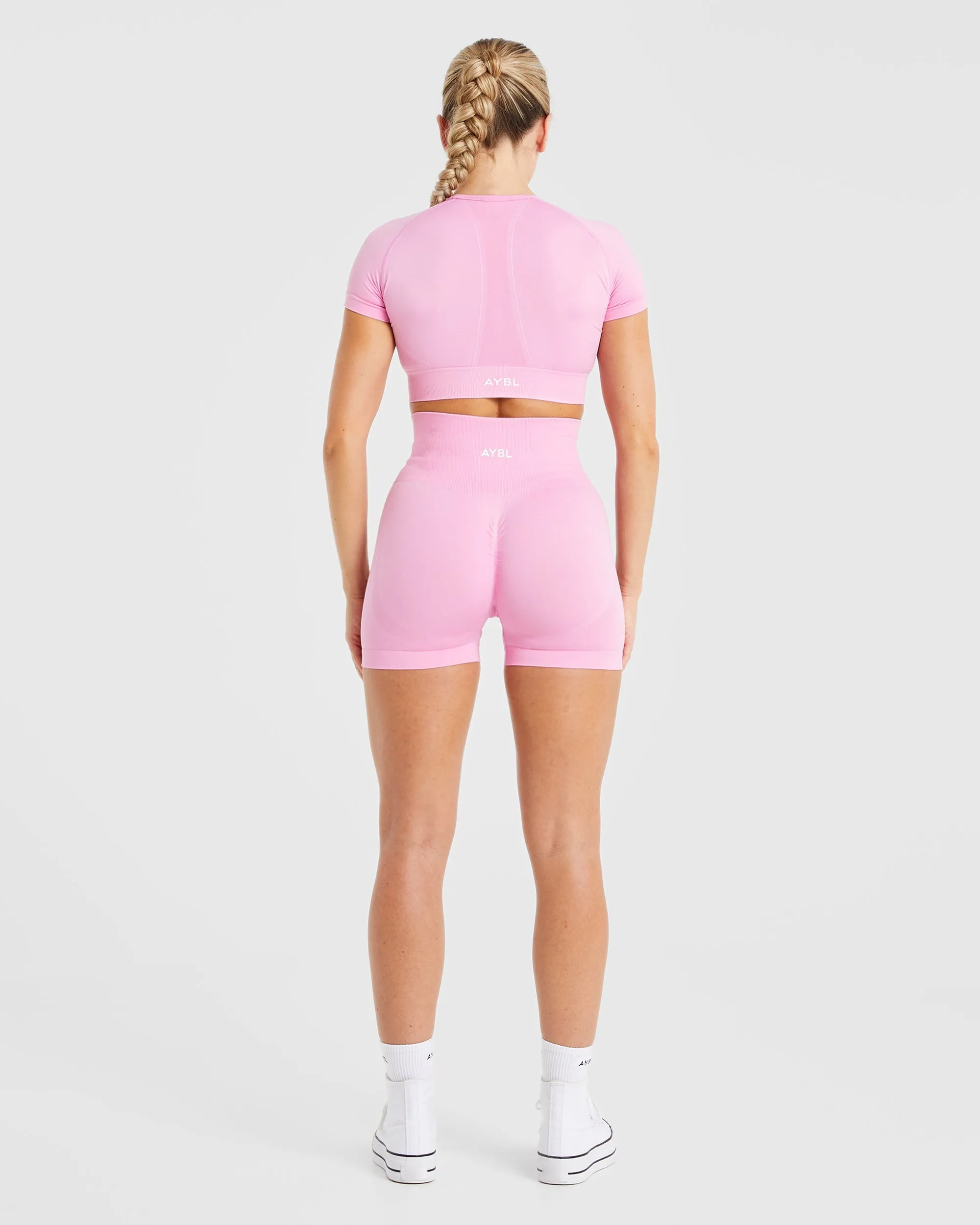 Empower Seamless Shorts - Baby Pink