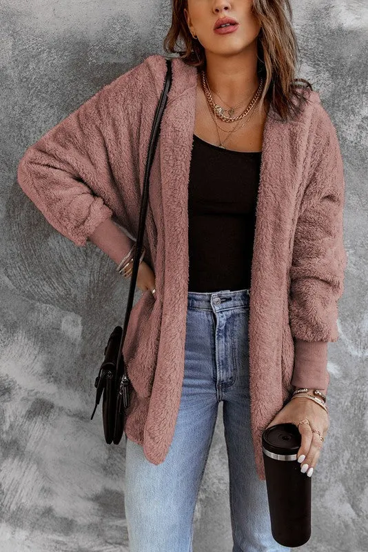 Fleece Coat - Mauve