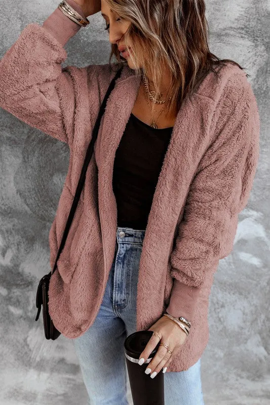 Fleece Coat - Mauve