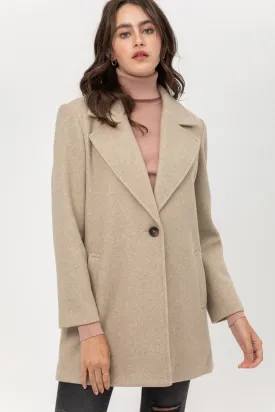 Fleece Single Breasted Coat