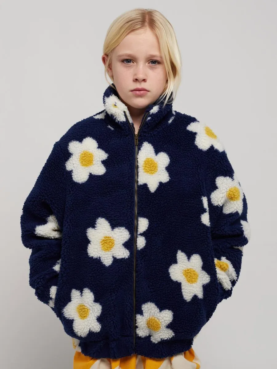 Flower Fleece Coat