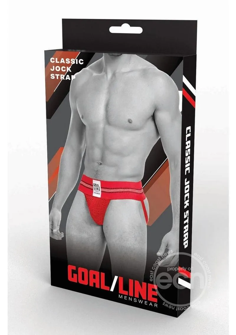 Goal Line Class Jockstrap Red