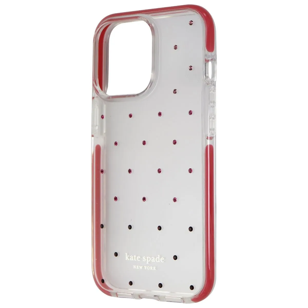 Kate Spade Hardshell Case for iPhone 13 Pro - Pin Dot Ombre Pink/Clear