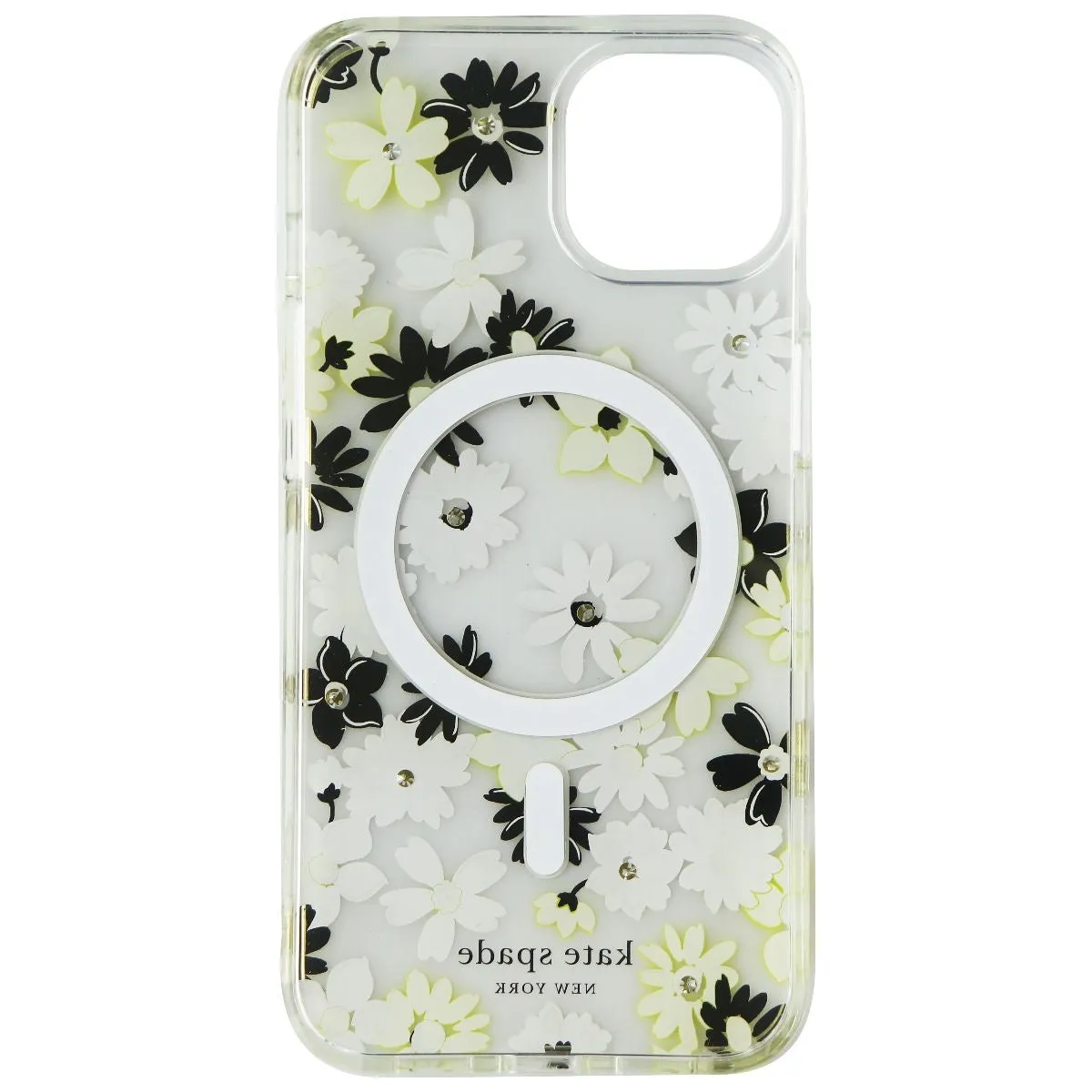 Kate Spade Hardshell Case for MagSafe for iPhone 13 - Yellow Floral Medley