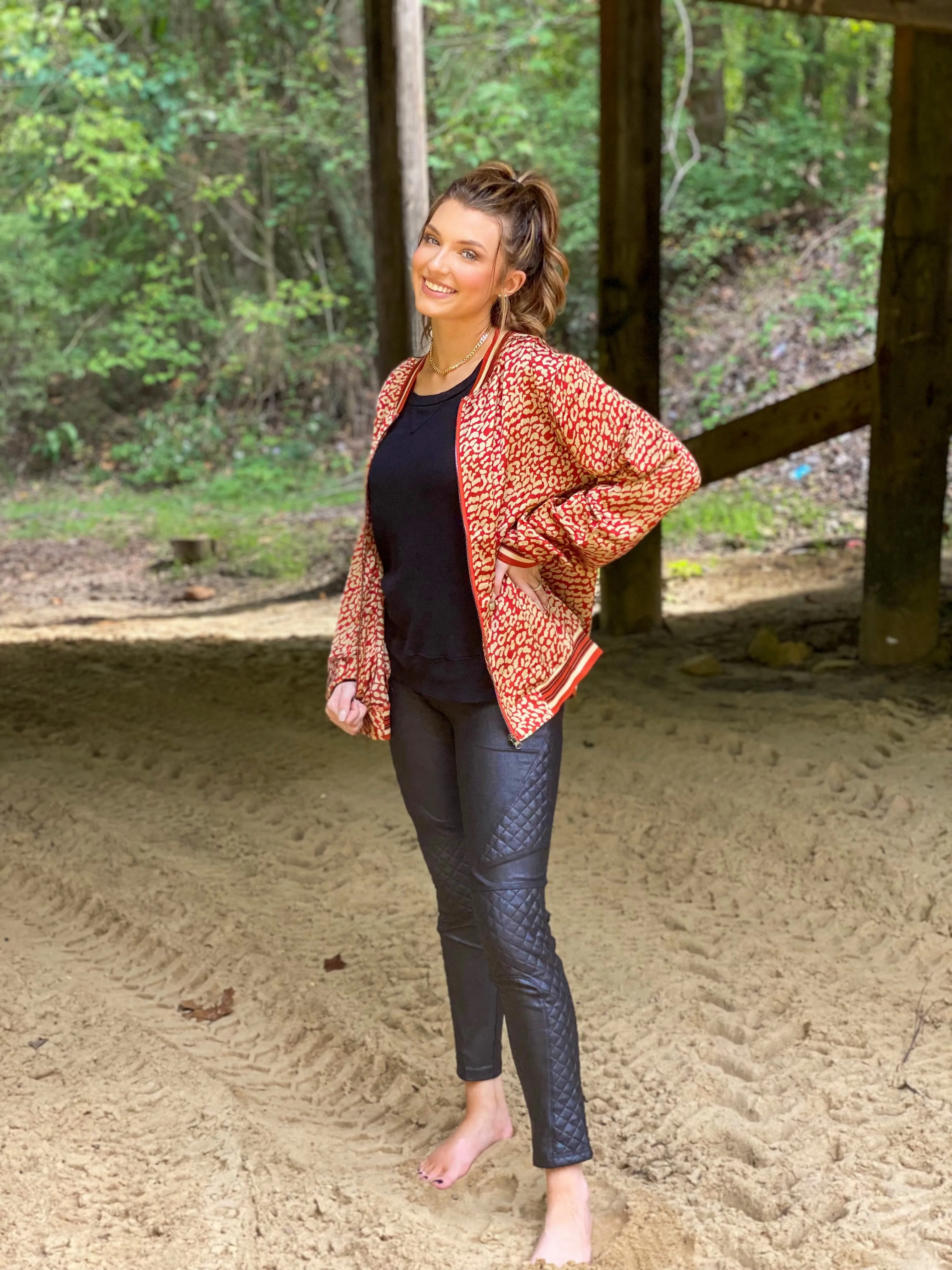 Leah Leopard Jacket