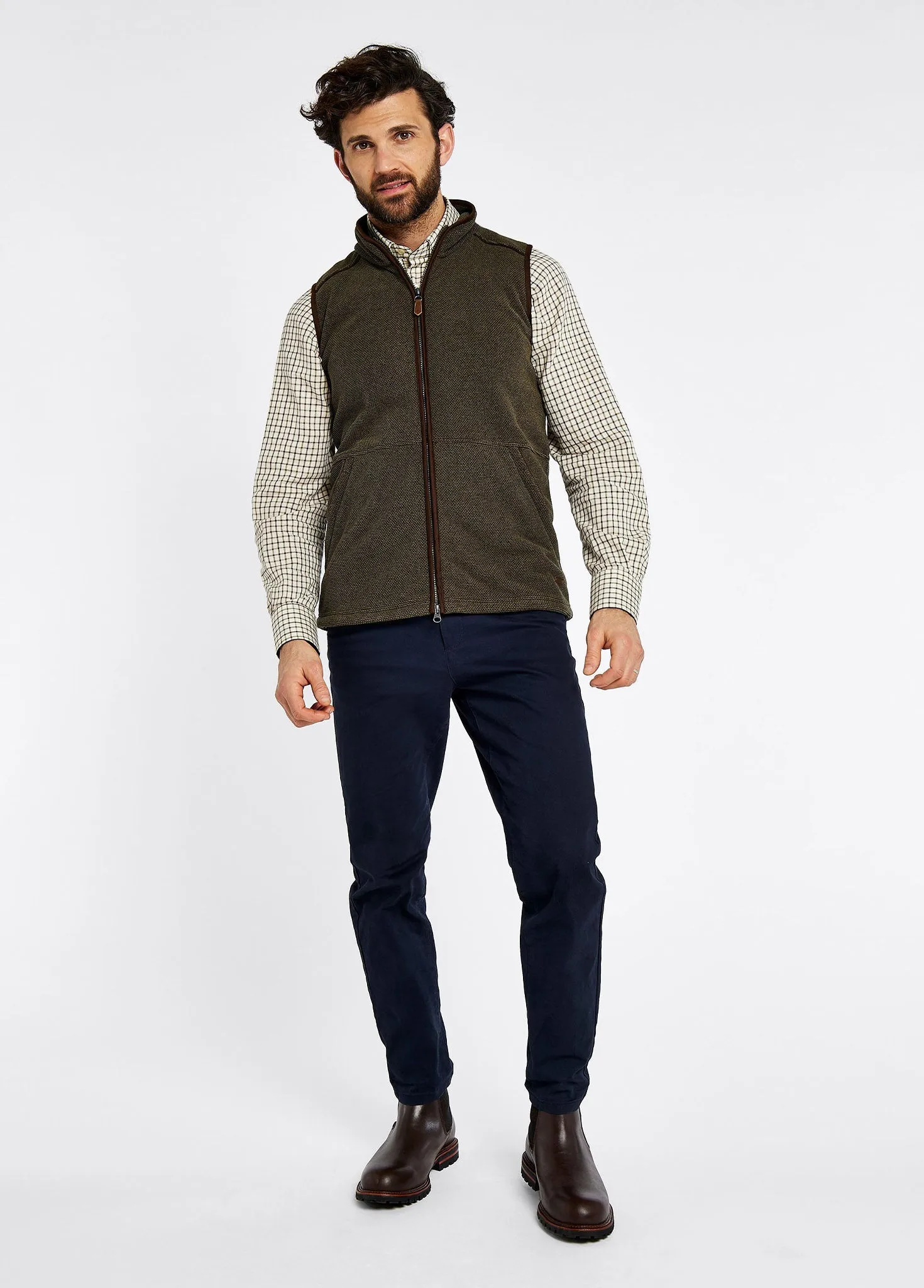 Lifford Men's Fleece Vest - Olive