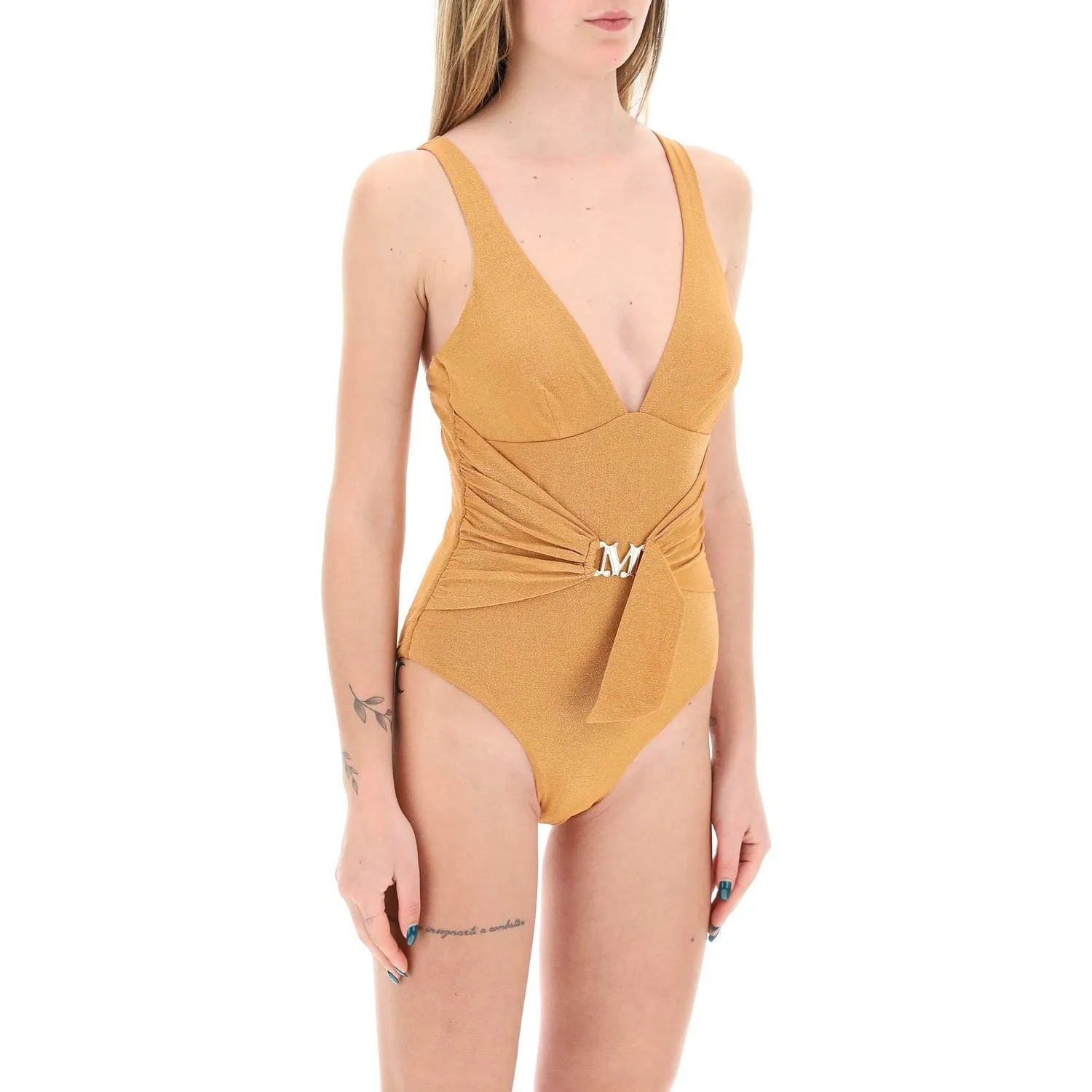 Max Mara Beachwear "full jersey and lurex jumpsuit