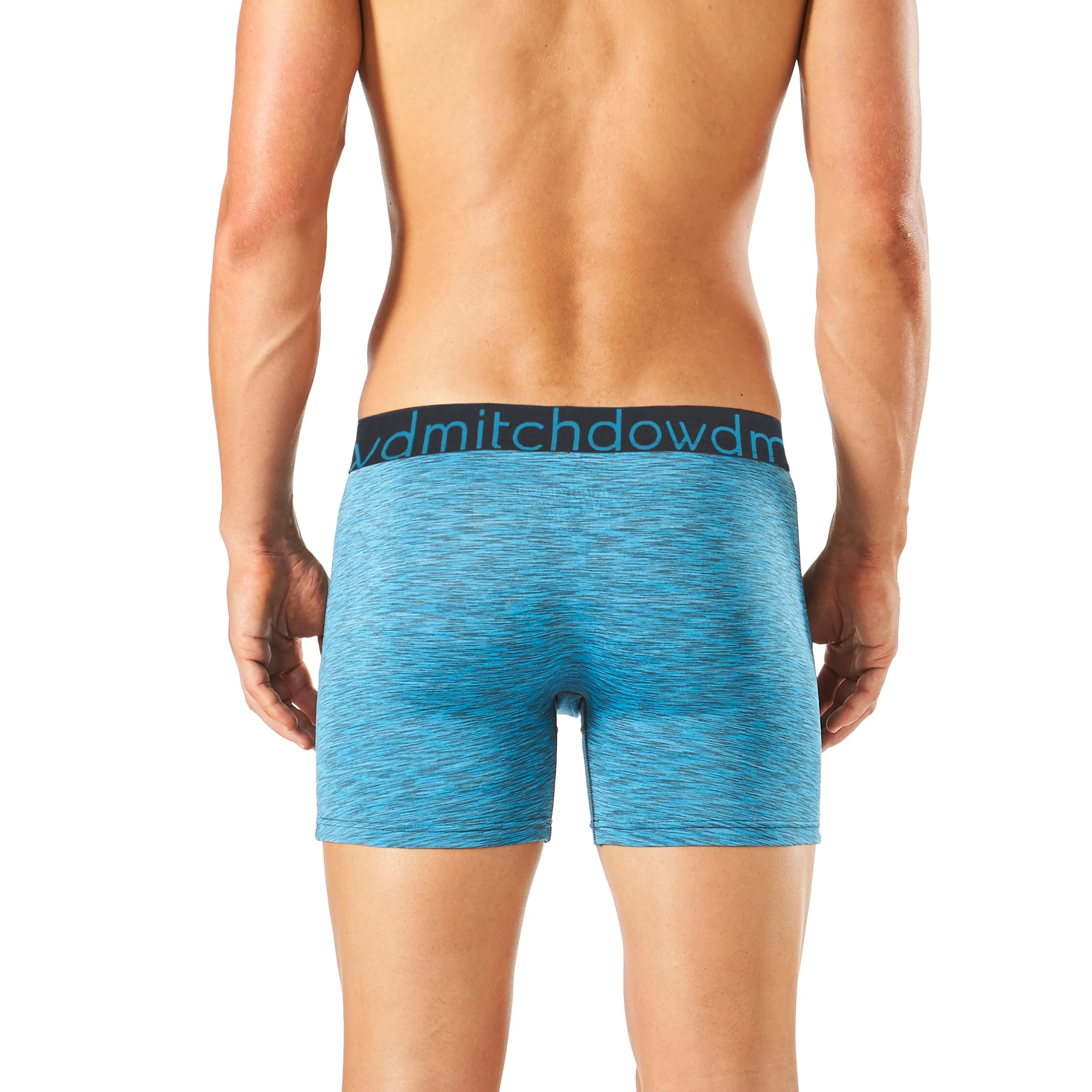 Men's Heather Everyday Active Long Leg Trunk - Blue