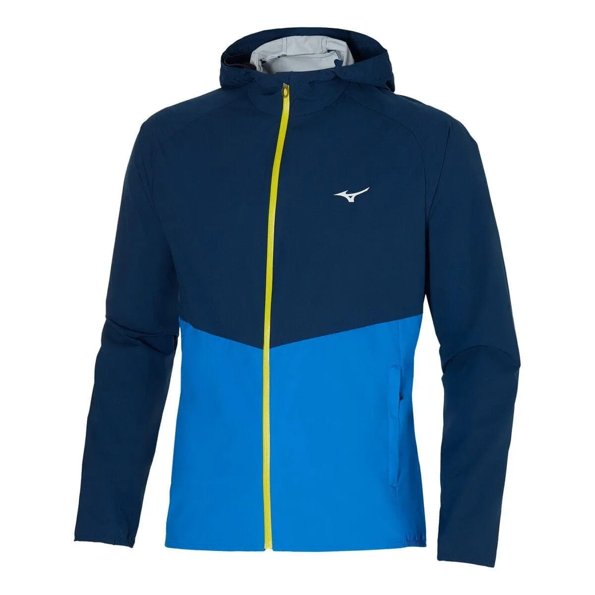 Mizuno Waterproof 20K ER Jacket (Mens) - Moonlight Ocean/Indigo Bunting