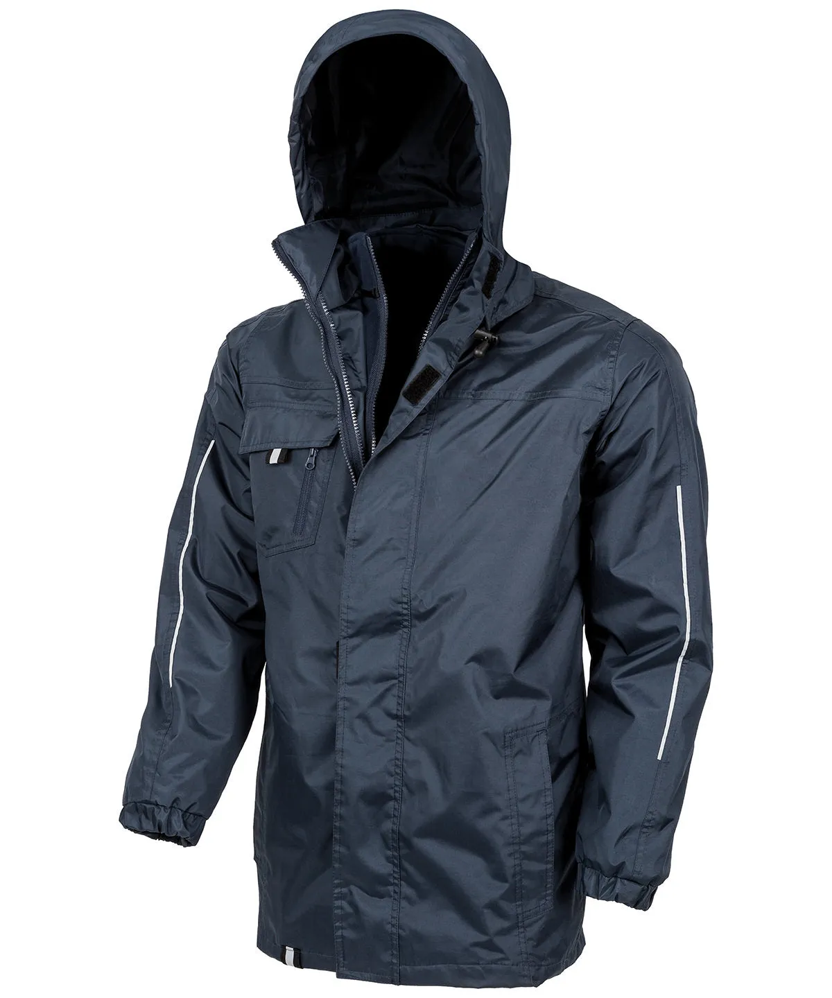 Navy - 3-in1 CORE transit jacket with printable softshell inner