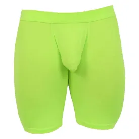 Obviously EliteMan Boxer Brief 9inch Leg - Lime