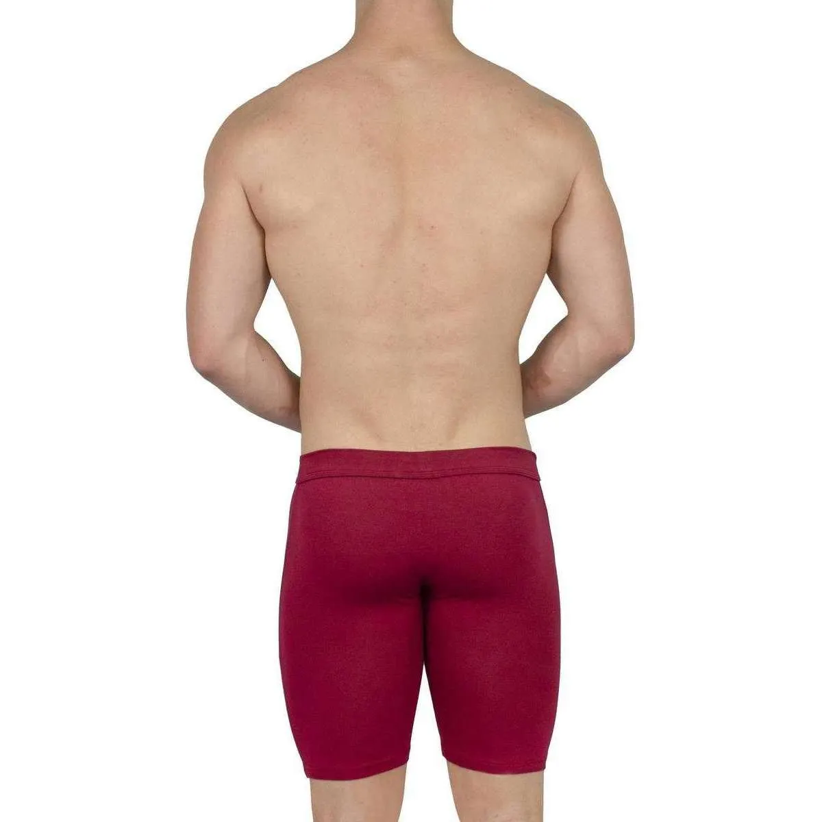 Obviously EliteMan Boxer Brief 9inch Leg - Maroon Red