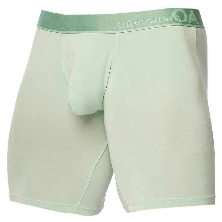 Obviously PrimeMan Boxer Brief 9inch Leg - Mint Green