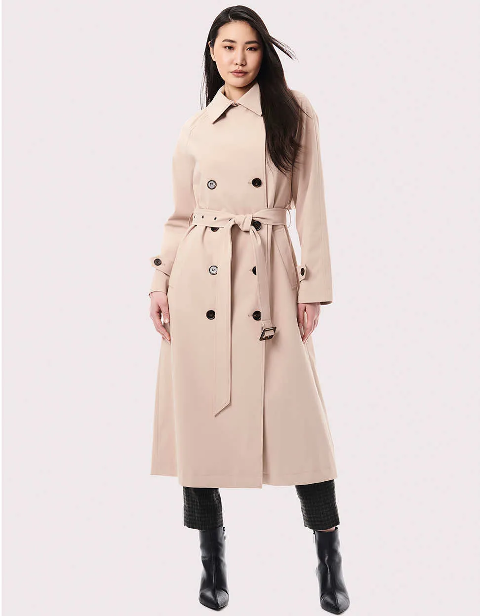 On the Go Belted Trench Rain Coat