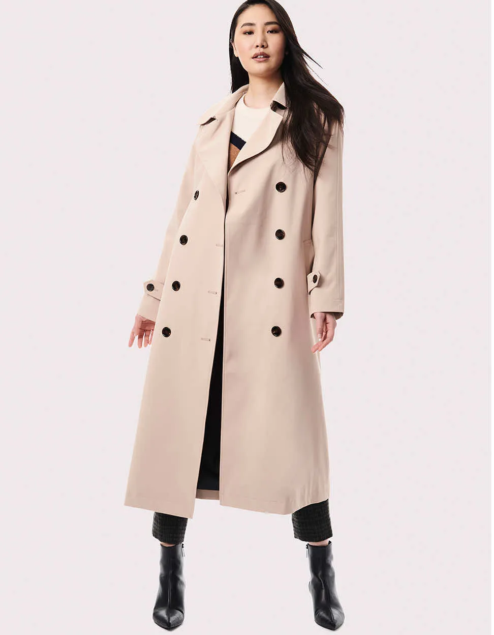 On the Go Belted Trench Rain Coat