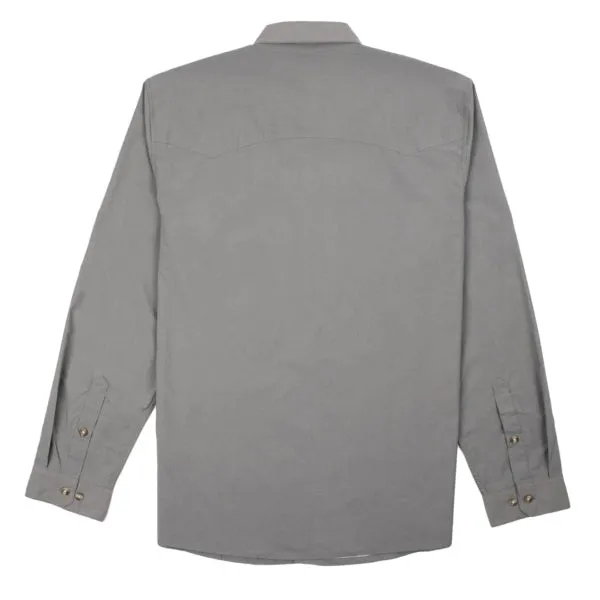 Patagonia Long Sleeved Sun Stretch Shirt Chambray Hex Grey