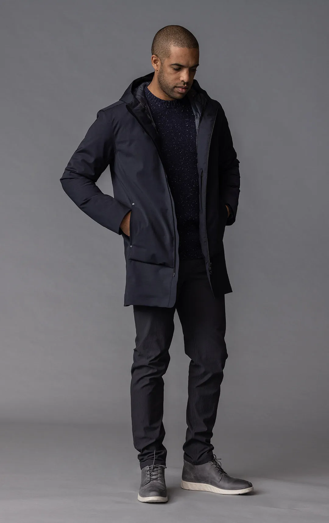 PERFORMANCE WOOL DOWN COAT