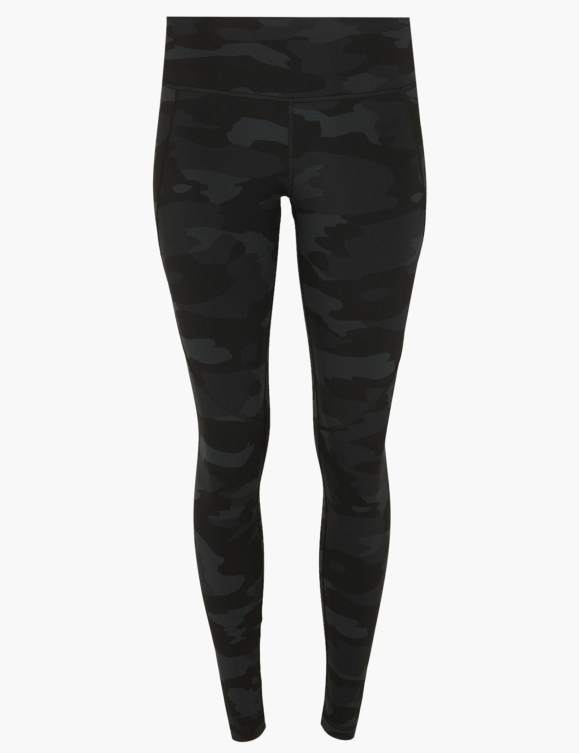 Power Gym Leggings - Ultra Black Camo Print