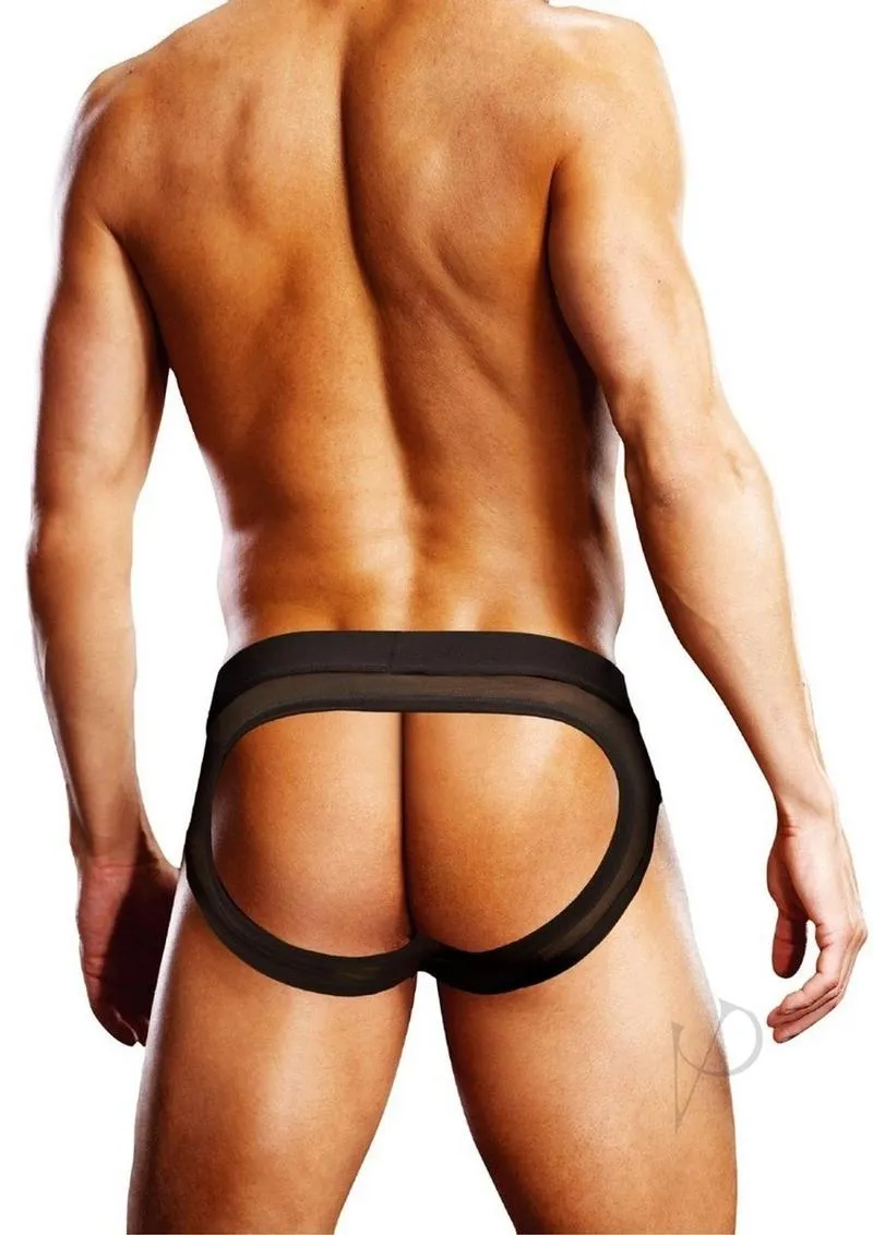 Prowler Black Mesh Open Brief Sm