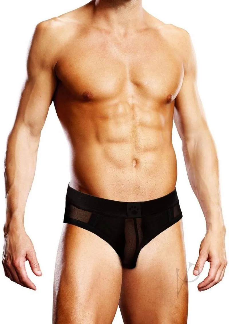 Prowler Black Mesh Open Brief Sm