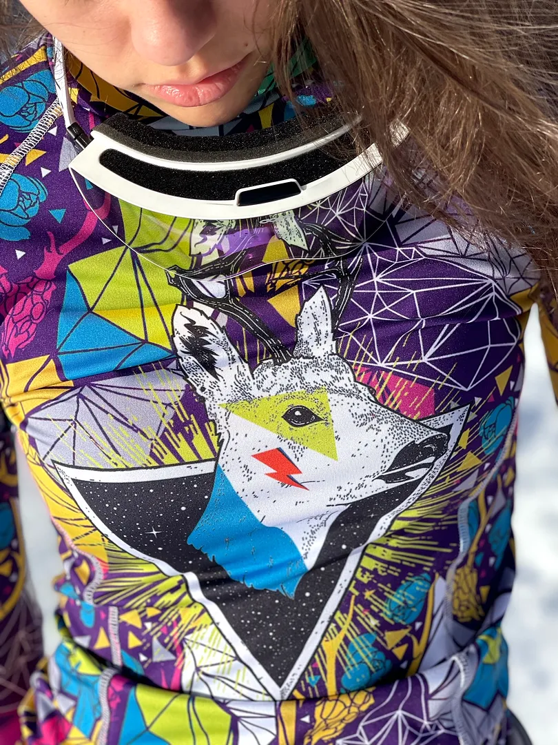 Psycho Deer - women's thermal ski top base layer