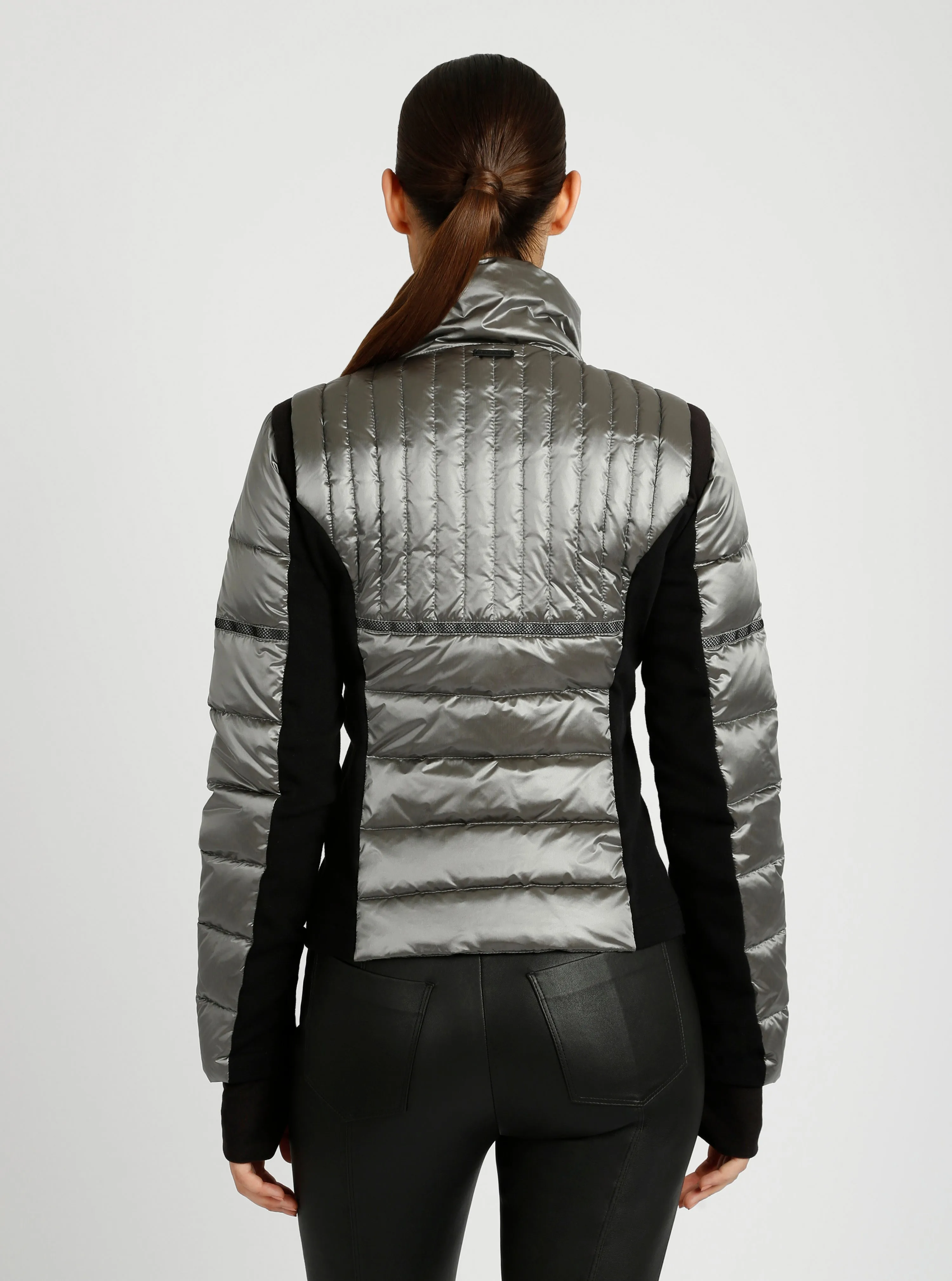 Reflective Inset Down Filled Feather Weight Jacket