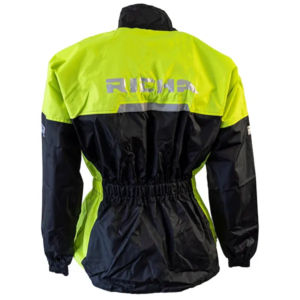 Richa Rain Waterproof Warrior Jacket - Black / Fluo