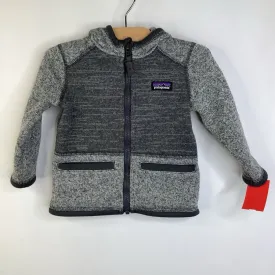 Size 12-18m: Patagonia Grey Zip-up Fleece Jacket