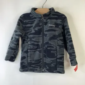 Size 12m: Columbia Grey Black Pattern Fleece Jacket