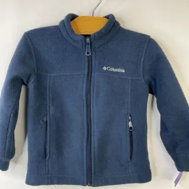 Size 3: Columbia Dark Blue Zip-Up Fleece Coat