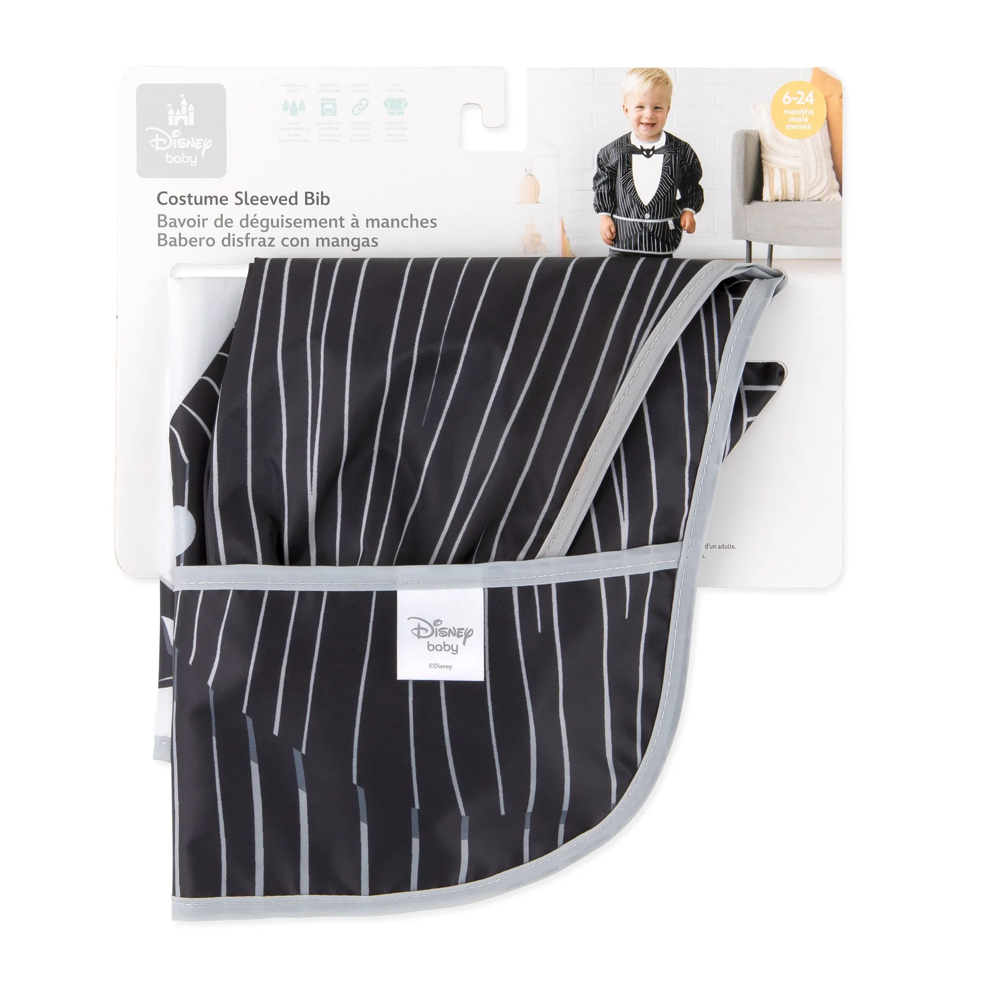 Sleeved Bib: Jack Skellington