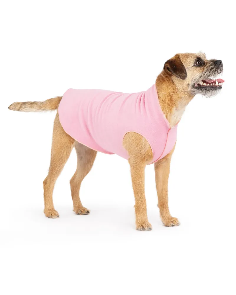 Stretch Fleece Pullover in Rose Pink