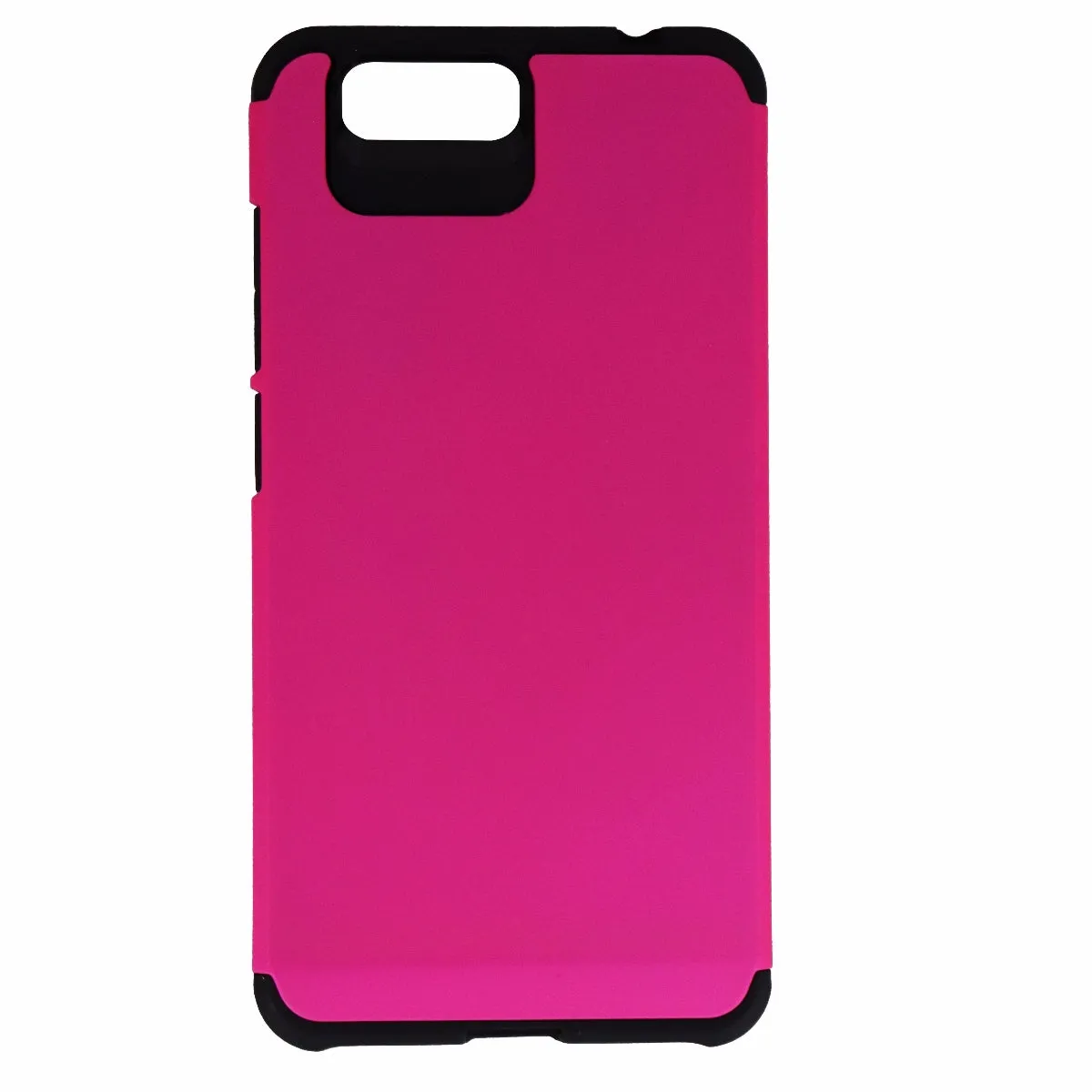 TekYa Dual Layer Case Cover for BLU Vivo 5 - Matte Pink / Black