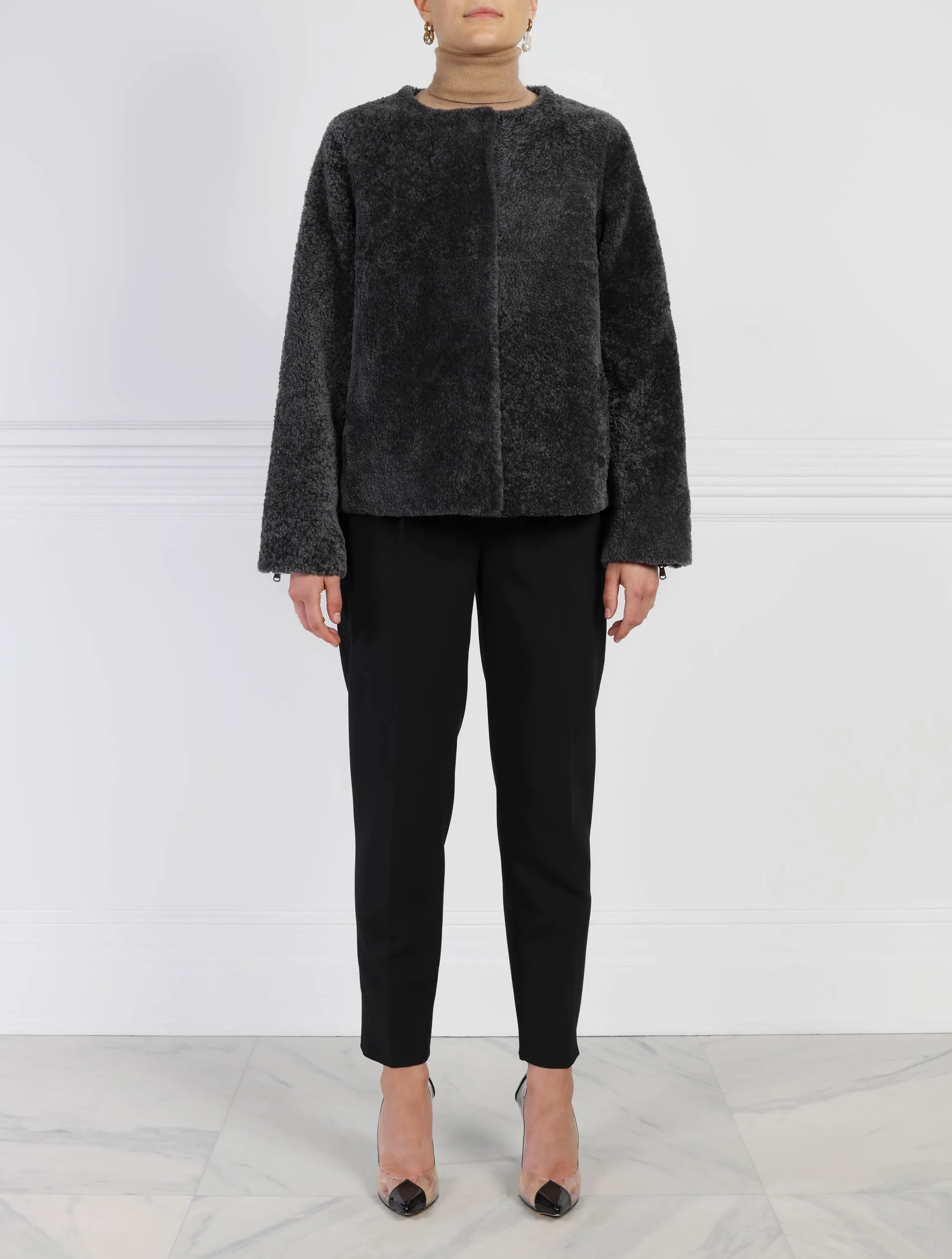 The Zora Curly Shearling Jacket