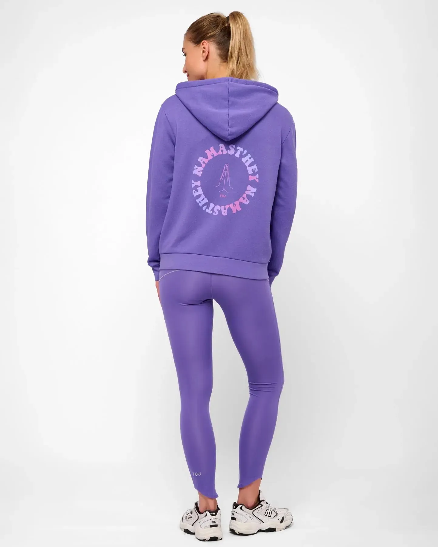 Veste de yoga zippée violette NAMAST'HEY