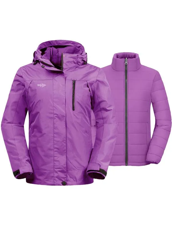 Women's 3-in-1 Ski Jacket Winter Coat C41