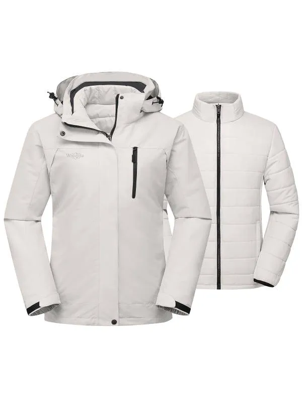 Women's 3-in-1 Ski Jacket Winter Coat C41